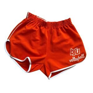Vintage Gym Shorts in Orange BSU Volleyball Size Medium
